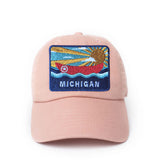 Michigan Postcard Baseball Hat