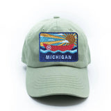 Michigan Postcard Baseball Hat