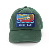 Michigan Postcard Baseball Hat