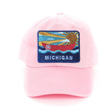 Michigan Postcard Baseball Hat