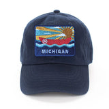Michigan Postcard Baseball Hat