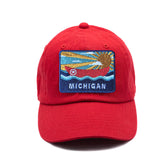 Michigan Postcard Baseball Hat