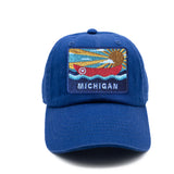 Michigan Postcard Baseball Hat