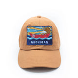 Michigan Postcard Baseball Hat