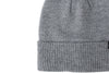 Custom Text Heather Grey Pom Pom Hat