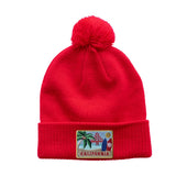 California Pom Pom Hat