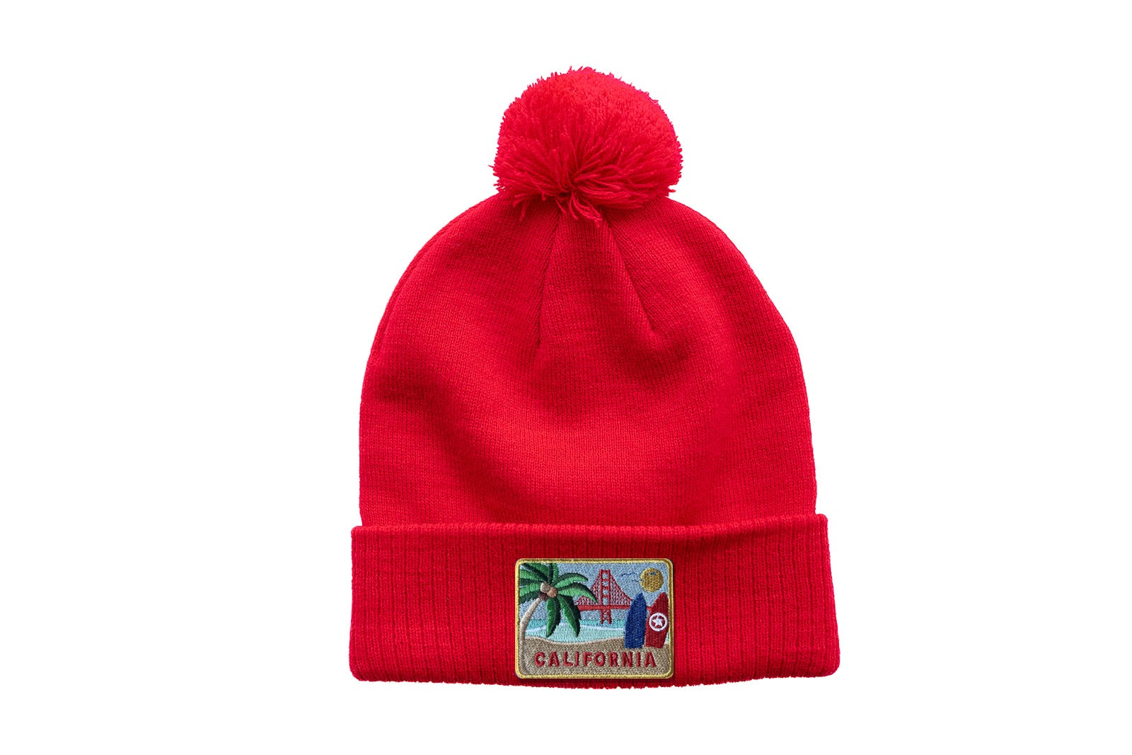 California Pom Pom Hat