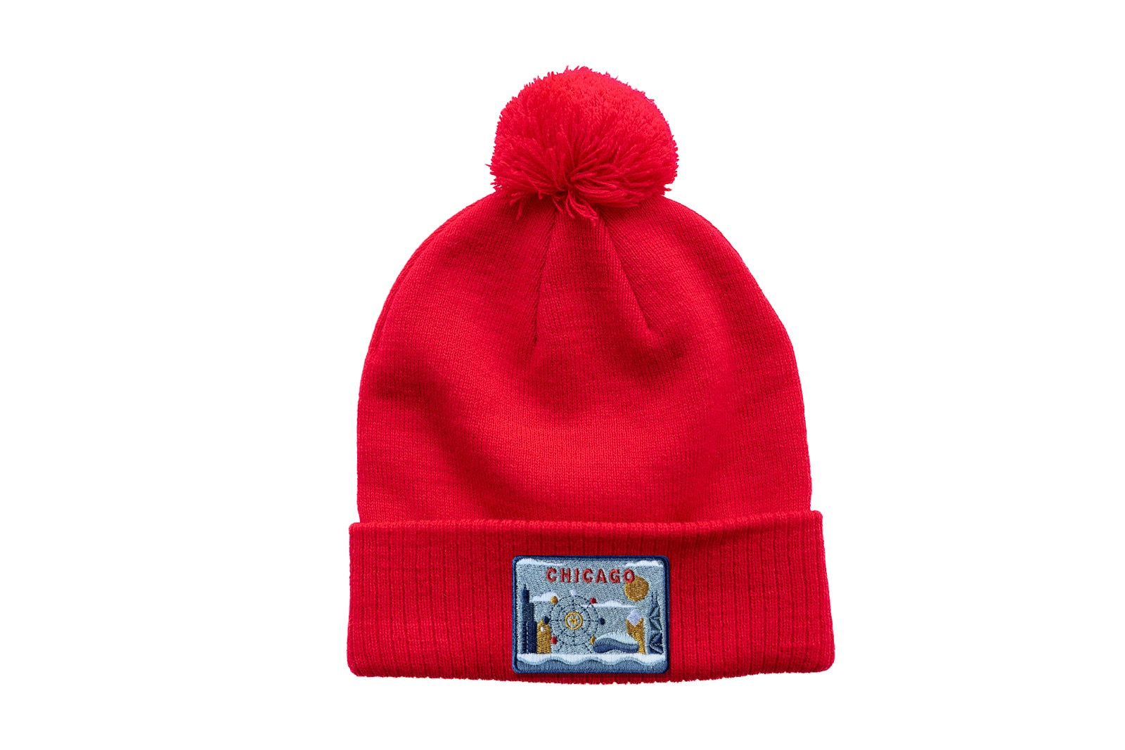Chicago Pom Pom Hat