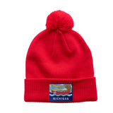 Michigan Pom Pom Hat