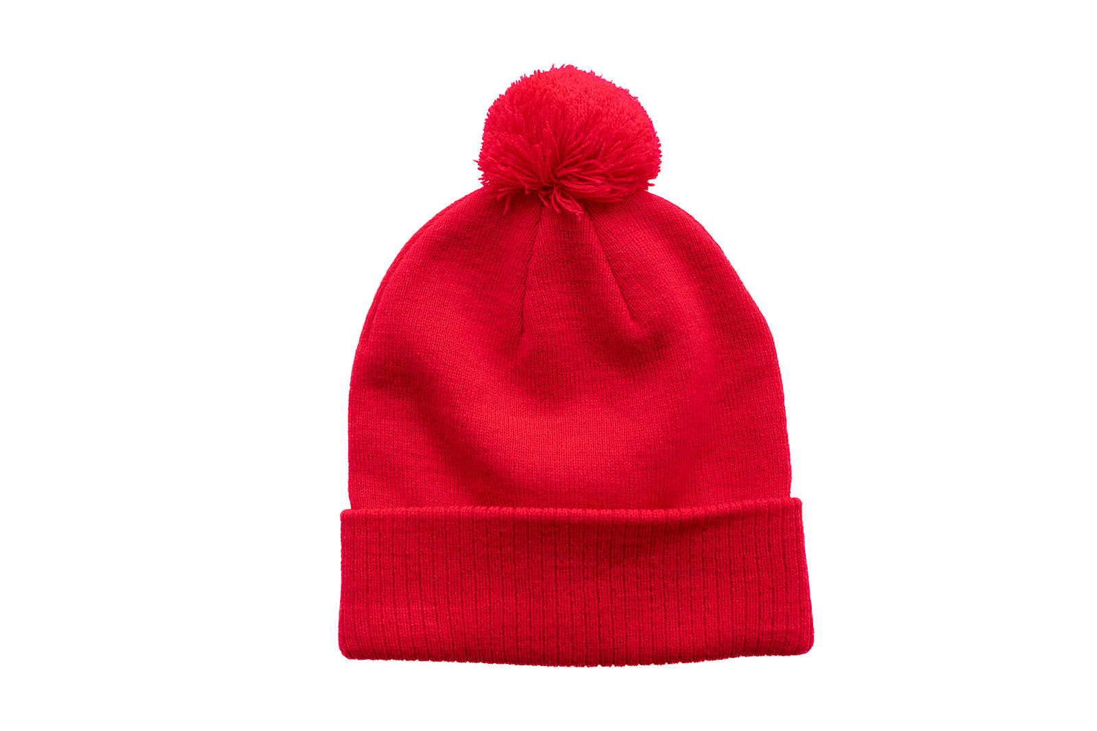Wild Cherry Smiley Pom Pom Hat