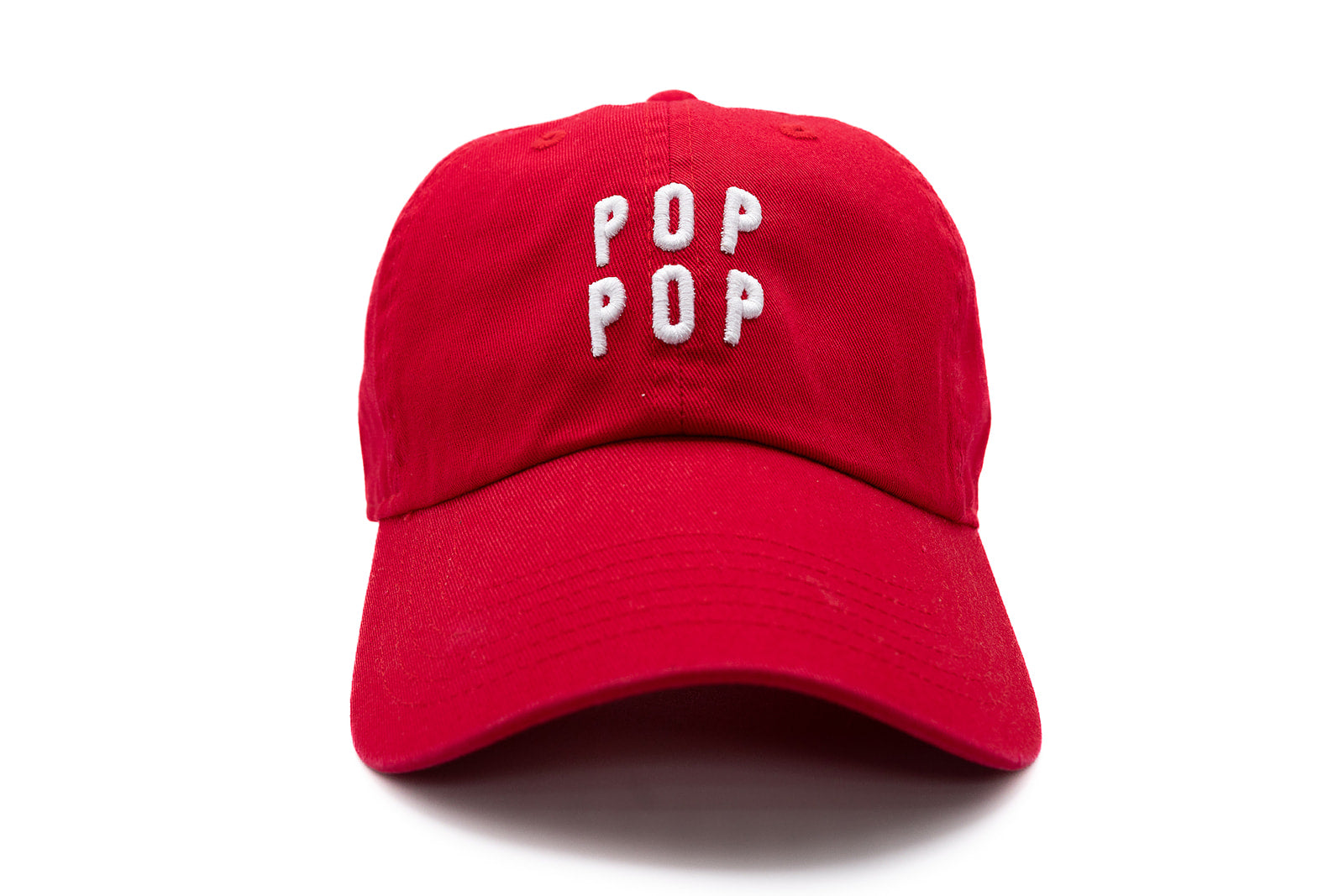Red Pop Pop Hat