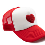 Terry Heart Foam Trucker Hat