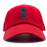 Blue Terry Letter Patch Baseball Hat