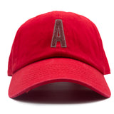 Blush Terry Letter Patch Baseball Hat