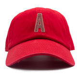 Blush Terry Letter Patch Baseball Hat