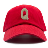 Cream Terry Letter Patch Baseball Hat