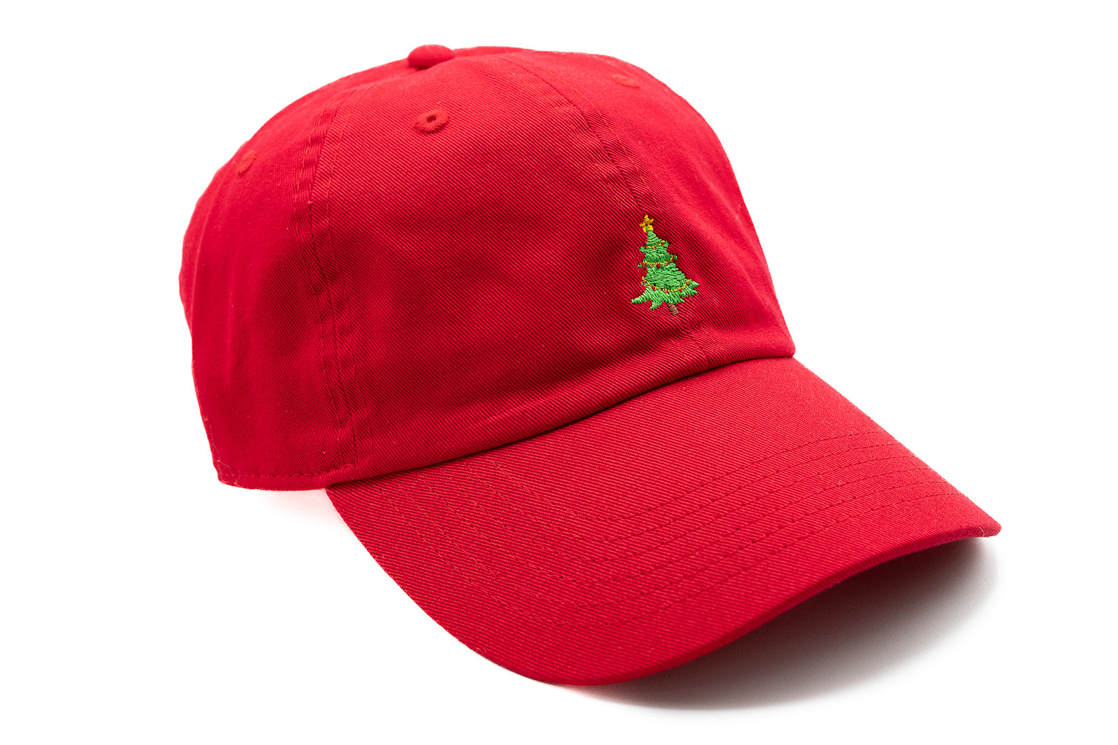 Tiny Holiday Tree Baseball Hat