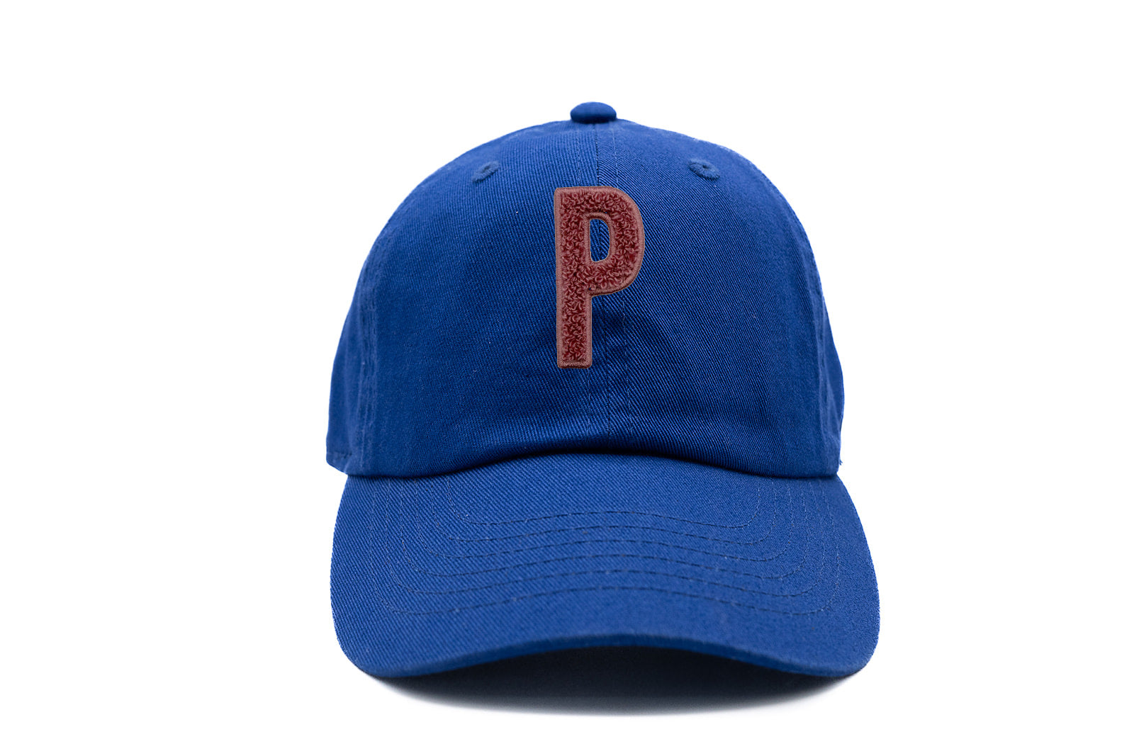 Blush Terry Letter Patch Baseball Hat