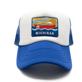 Michigan Postcard Foam Trucker Hat