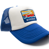 Michigan Postcard Foam Trucker Hat