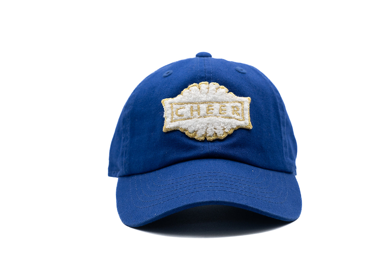 Royal Blue Hat + Terry Cheer Patch