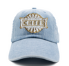 Denim Hat + Terry Cheer Patch