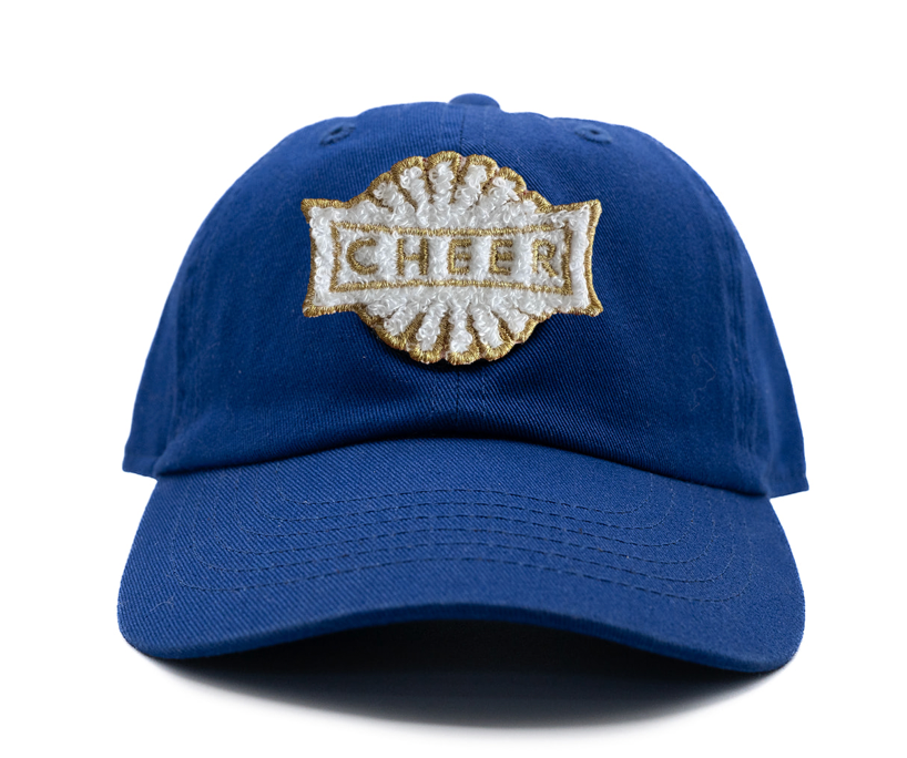 Royal Blue Hat + Terry Cheer Patch