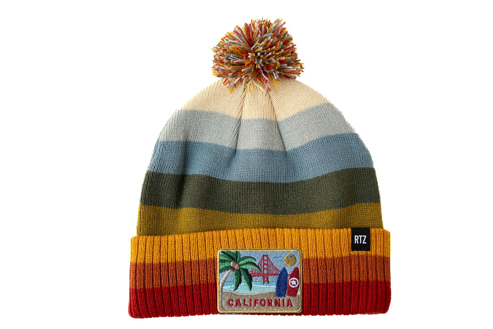 California Pom Pom Hat