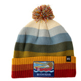 Michigan Pom Pom Hat