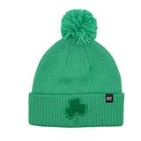 Shamrock Patch Pom Pom Hat
