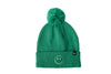 Spearmint Smiley Pom Pom Hat