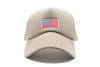 Khaki Foam Trucker Flag Hat
