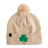 Shamrock Patch Pom Pom Hat