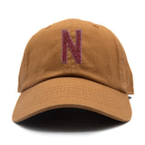 Blush Terry Letter Patch Baseball Hat