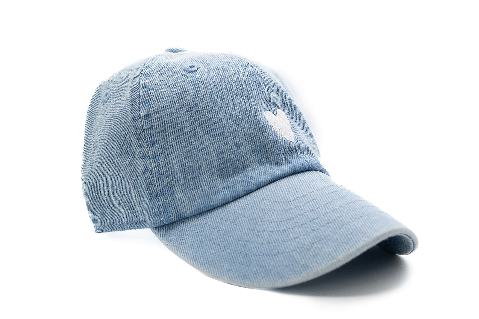 Denim Tiny Heart Hat