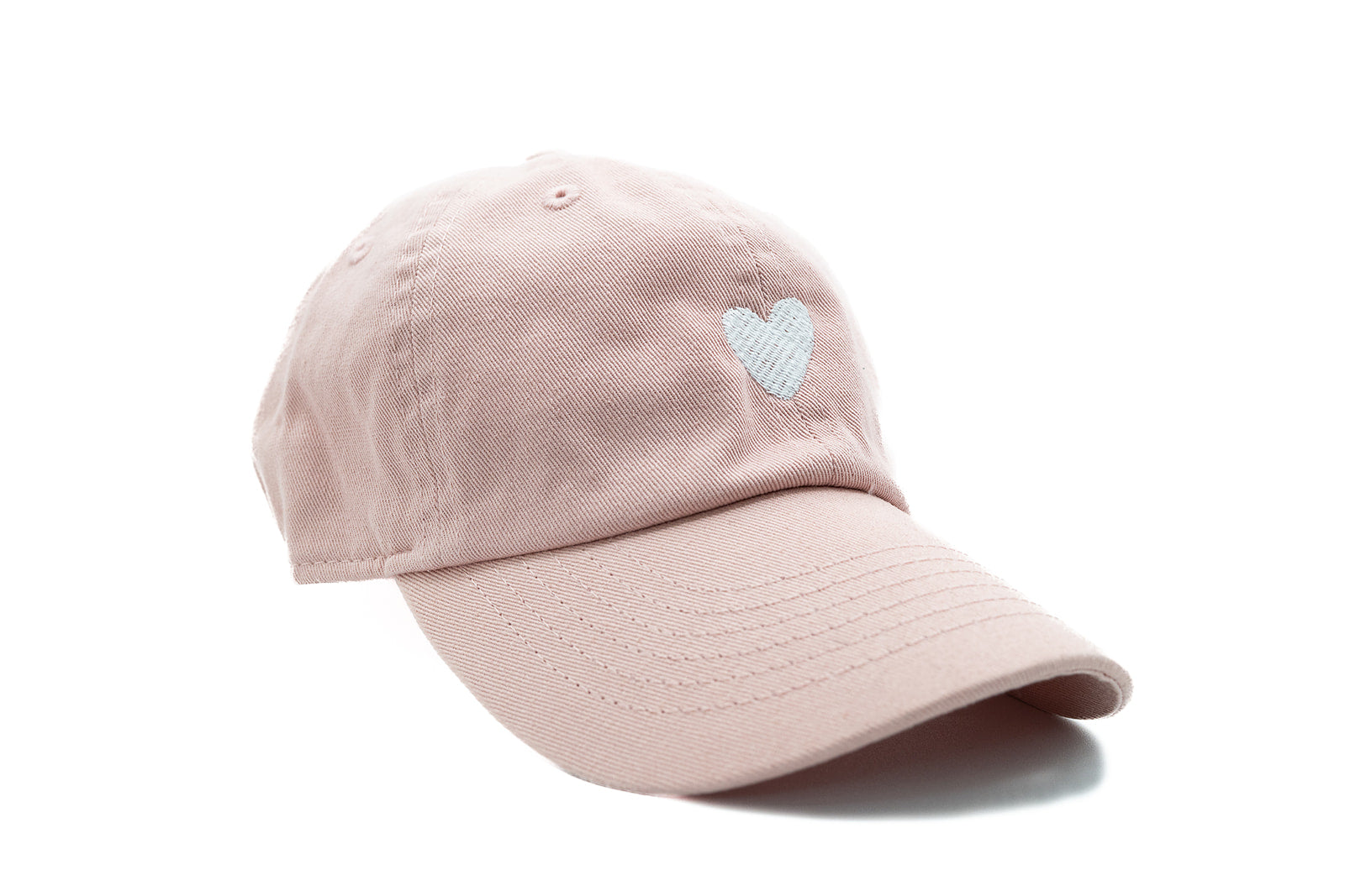 Dusty Rose Tiny Heart Hat