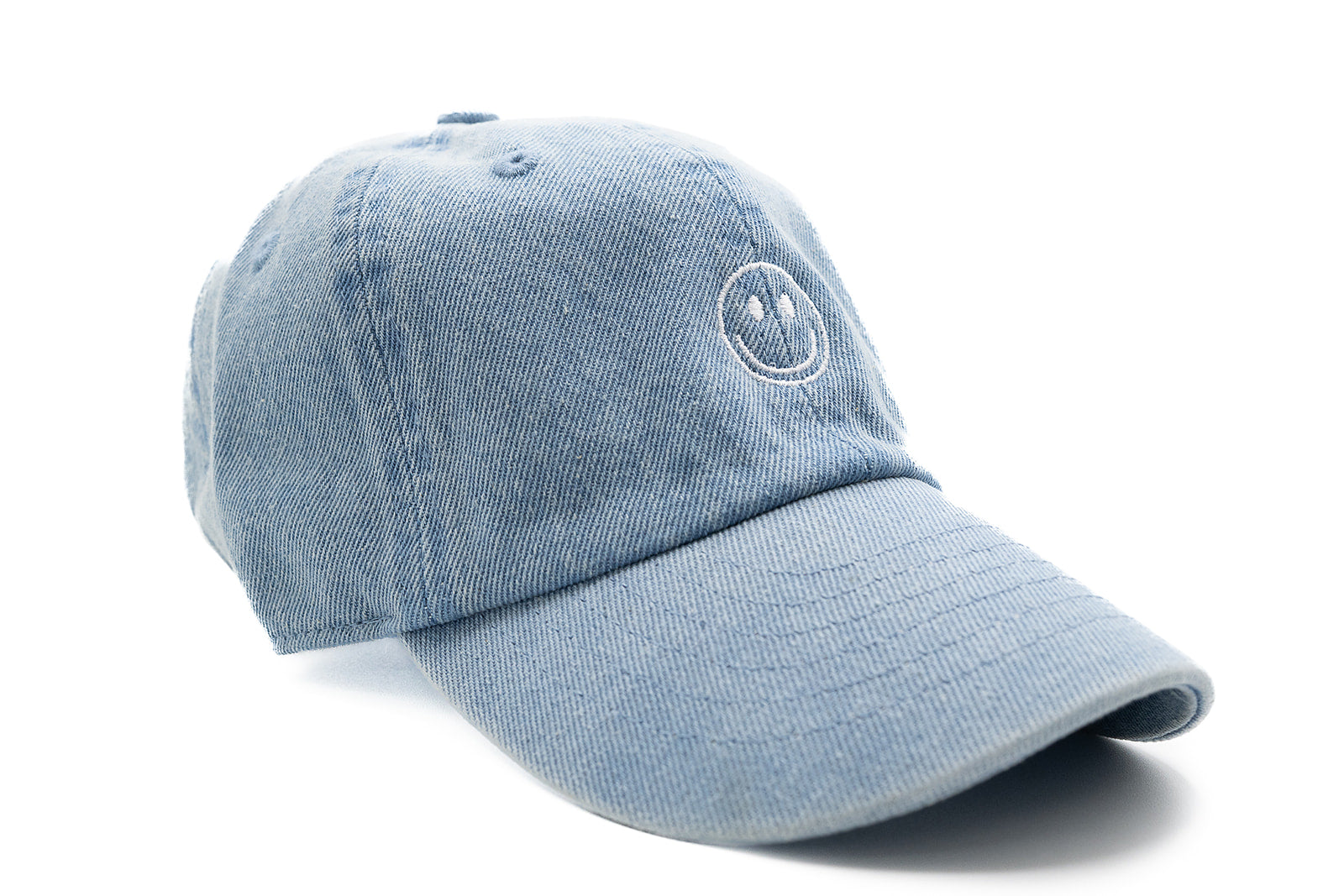 Denim Tiny Smiley Face Hat
