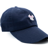 Tiny White Bow Baseball Hat