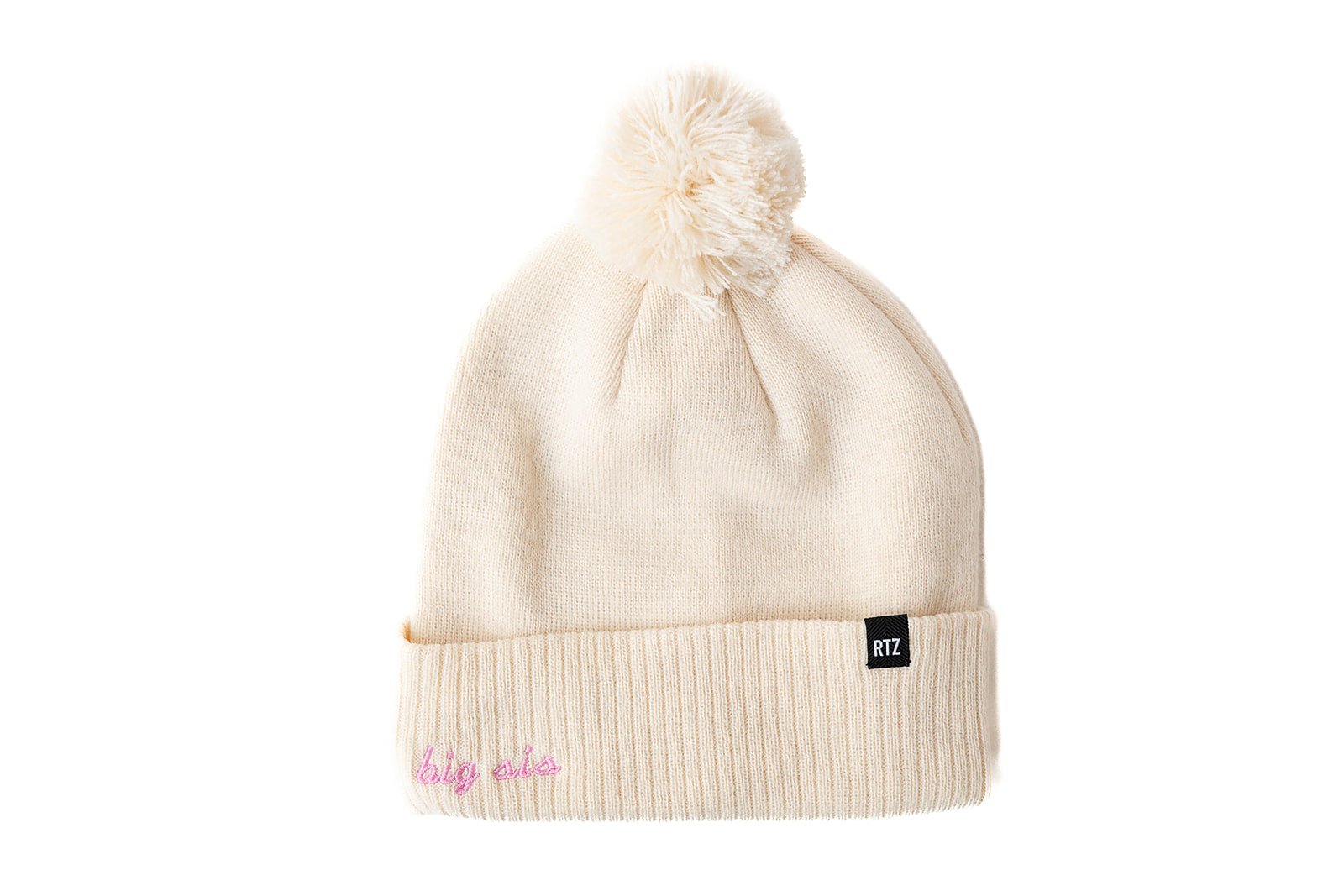 Custom Text Vanilla Pom Pom Hat