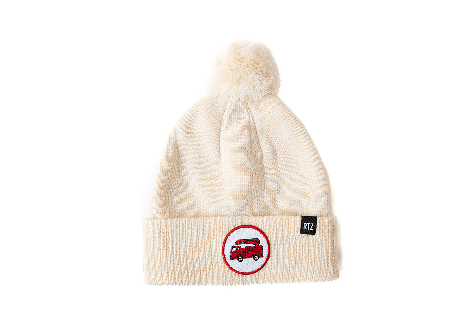 Firetruck Patch Pom Pom Hat