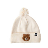 Teddy Bear Patch Pom Pom Hat