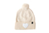 Vanilla Terry Heart Pom Pom