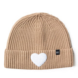 Terry Heart Patch Beanie