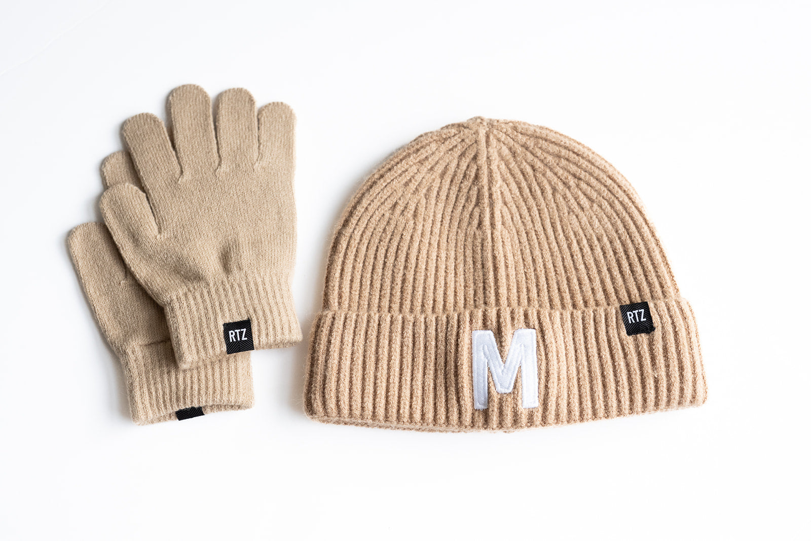 Wheat Letter Beanie