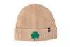 Wheat Terry Shamrock Beanie