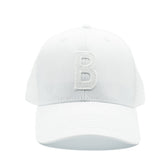 White Letter Snapback Hat