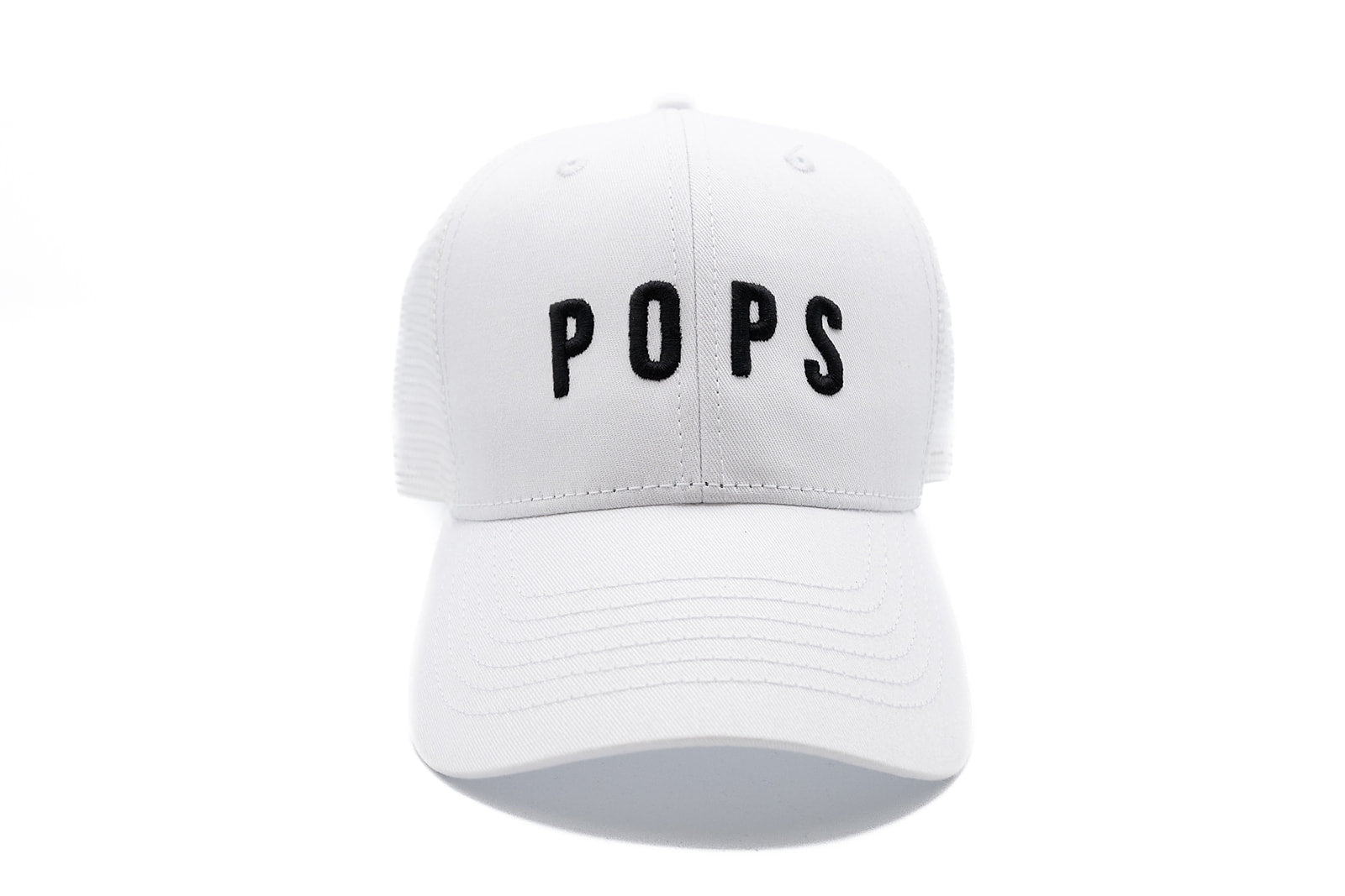 Imperfect Pops Hat in White Snapback