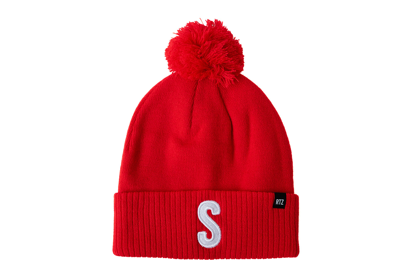 Wild Cherry Letter Pom Pom Hat