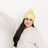 Letter Pom Pom Hat