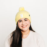 Letter Pom Pom Hat